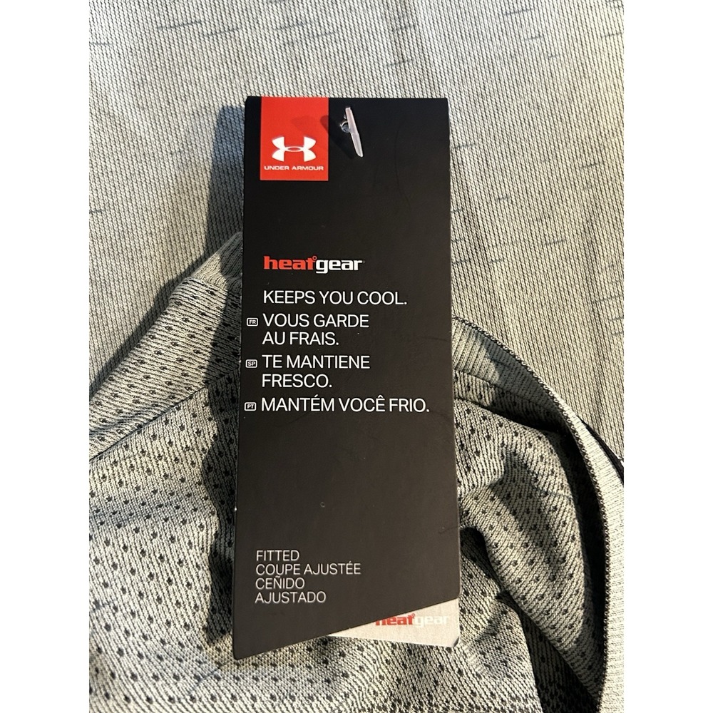 Men's Under Armour Heat Gear Tshirt Sz‎ Small The Seamless Tee Gray - Picture 7 of 7